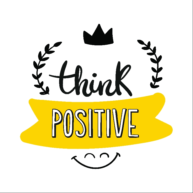 Tranh canvas hiện đại Think positive