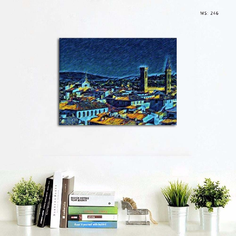 Tranh canvas sơn dầu trừu tượng 246