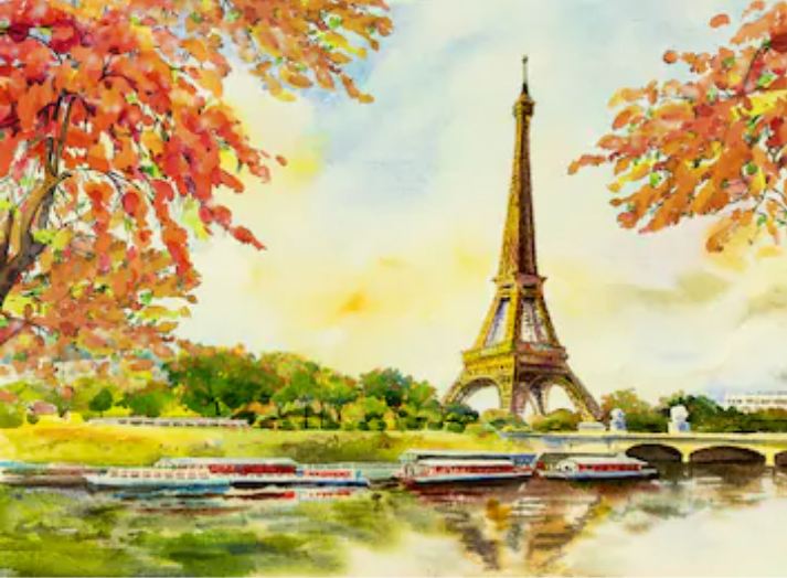 Tranh canvas sơn dầu Paris 748996150
