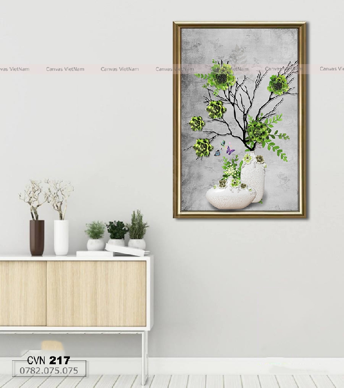 BỘ 3 tranh canvas trang trí decor-217