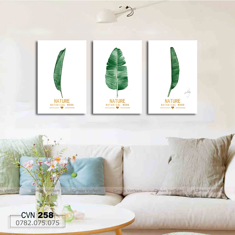 Bộ 3 tranh canvas trang trí decor-258