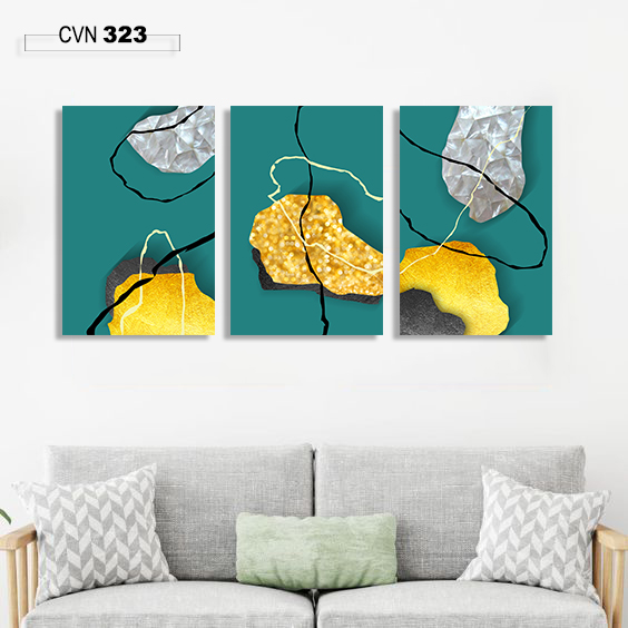 BỘ 3 tranh canvas trang trí decor-323