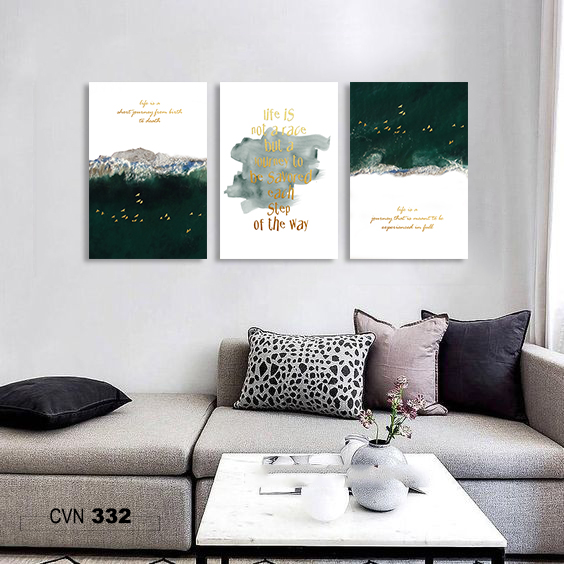 Bộ 3 tranh canvas trang trí decor-332