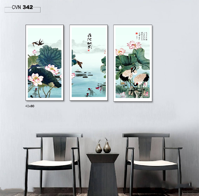 Bộ 3 tranh canvas trang trí decor-342